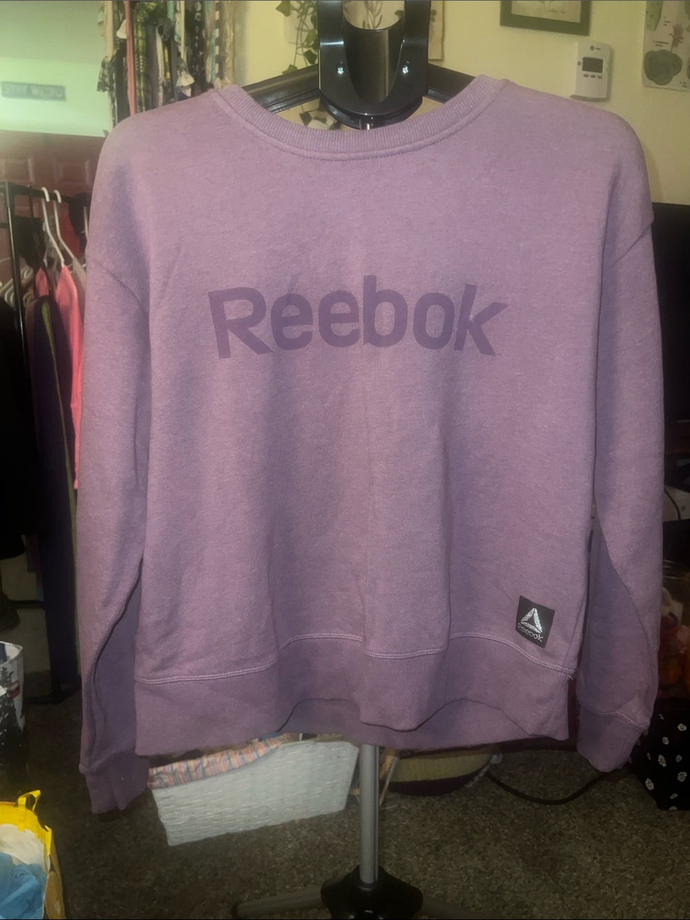 Reebok Lavender Purple Crewneck Sweatshirt